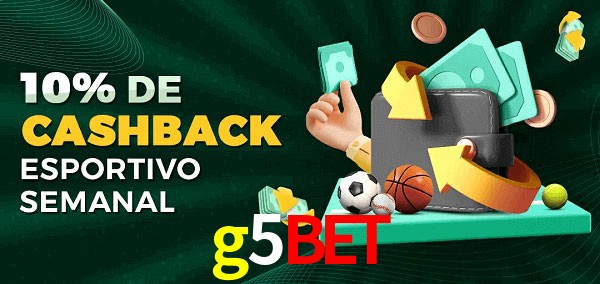 10% de bônus de cashback na g5bet